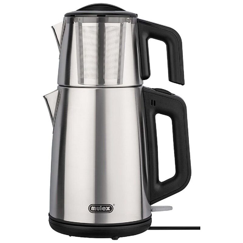 Mulex Tea-Express Edelstahl Hochglanz mit Glaskanne